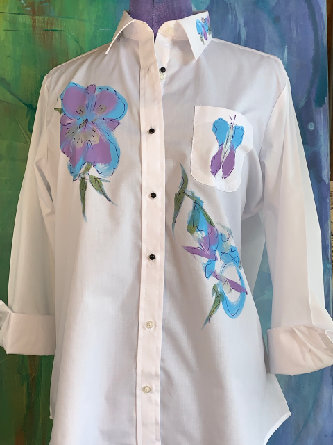 Ladies Fit Hand Painted Woven Shirts
